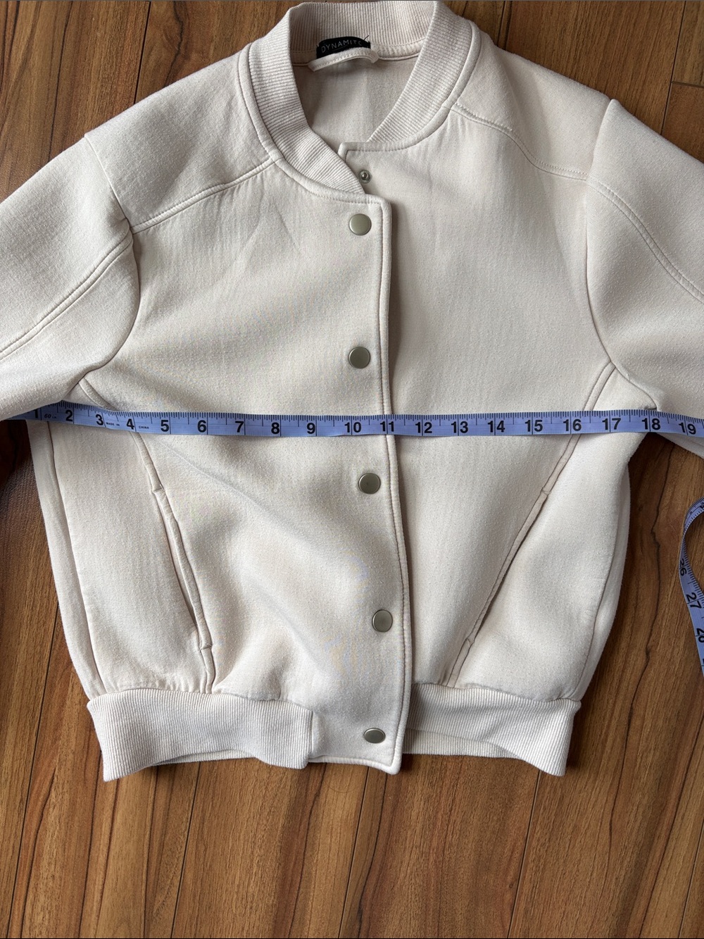 Dynamite women’s Cream Bomber Jacket - Picture 4 of 7